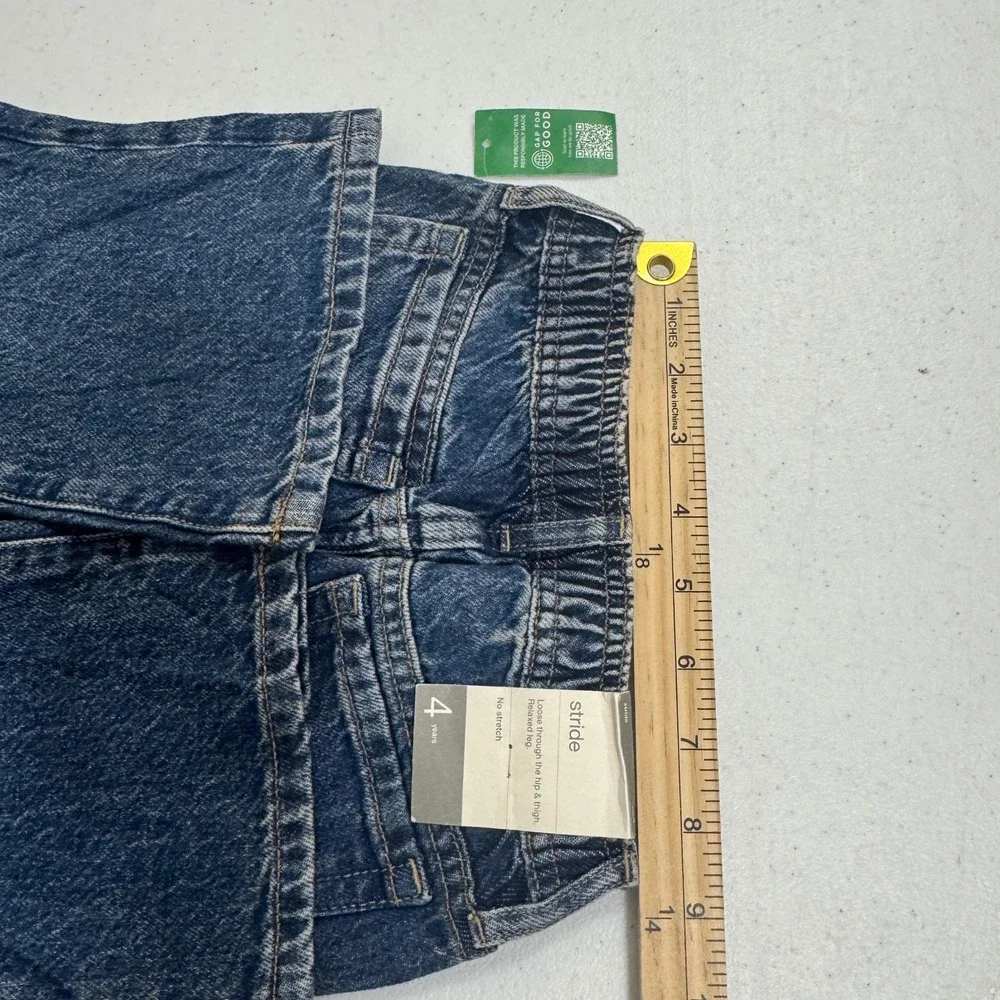 Baby GAP Stride Relaxed Wide Leg Jeans Medium Wash Blue 4 Years NWT